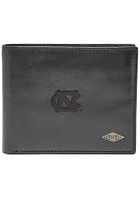 North Carolina Tar Heels Leather FlipID Mens Bifold Wallet