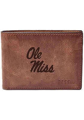 Ole Miss Rebels Front Pocket Mens Bifold Wallet