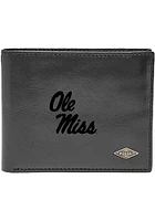 Ole Miss Rebels Leather FlipID Mens Bifold Wallet