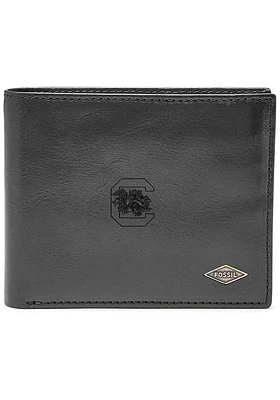 South Carolina Gamecocks Leather FlipID Mens Bifold Wallet