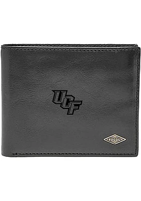 UCF Knights Leather FlipID Mens Bifold Wallet