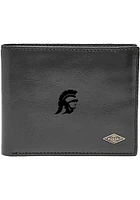 USC Trojans Leather FlipID Mens Bifold Wallet