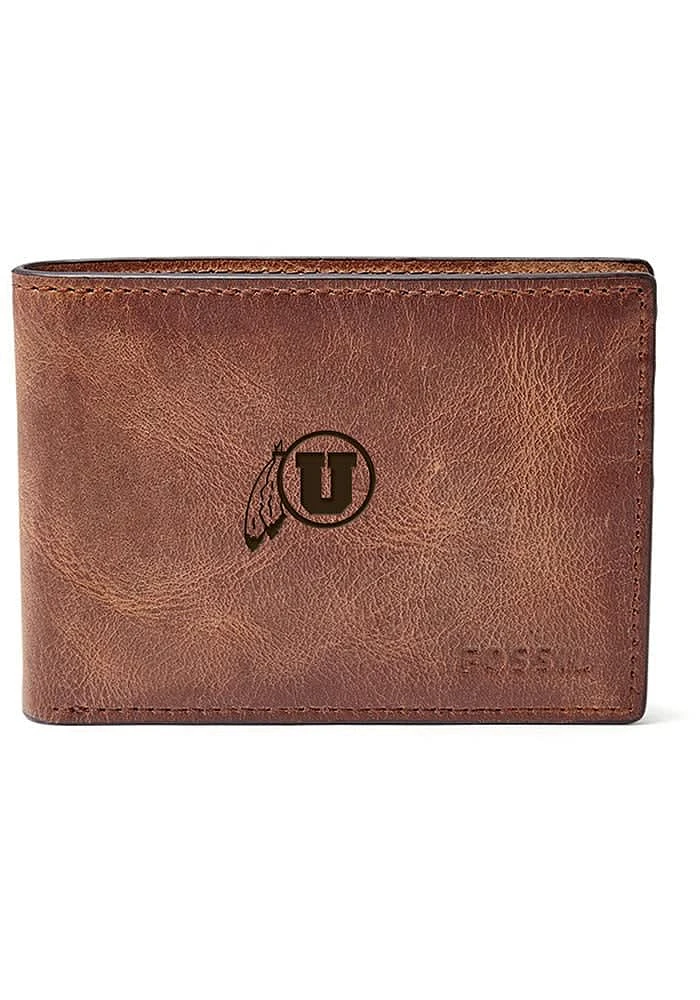 Utah Utes Front Pocket Mens Bifold Wallet
