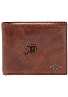 Utah Utes Leather FlipID Mens Bifold Wallet