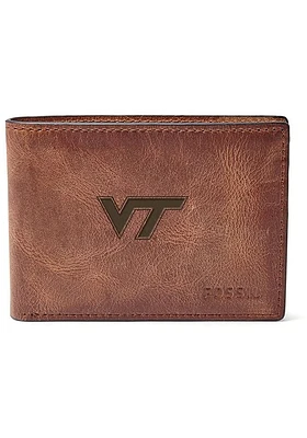 Virginia Tech Hokies Front Pocket Mens Bifold Wallet