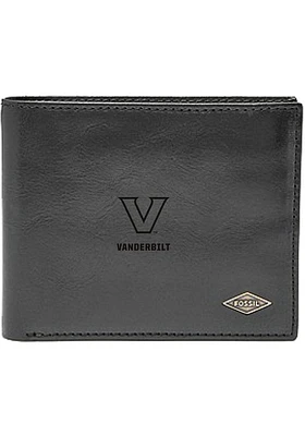 Vanderbilt Commodores Leather FlipID Mens Bifold Wallet