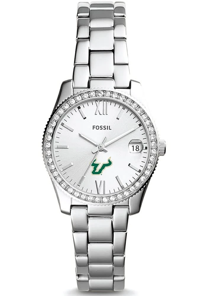 Fossil South Florida Bulls Scarlette Mini Stainless Steel Womens Watch