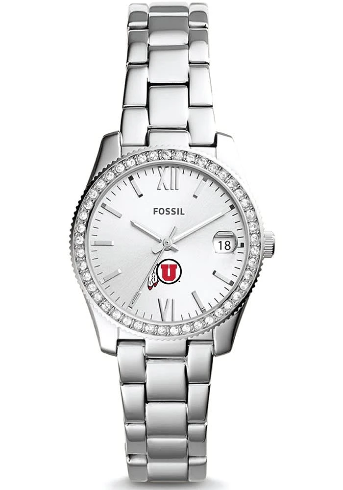Fossil Utah Utes Scarlette Mini Stainless Steel Womens Watch