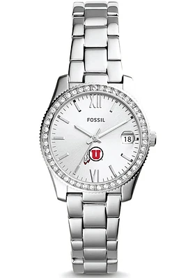 Fossil Utah Utes Scarlette Mini Stainless Steel Womens Watch