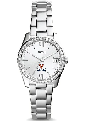 Fossil Virginia Cavaliers Scarlette Mini Stainless Steel Womens Watch