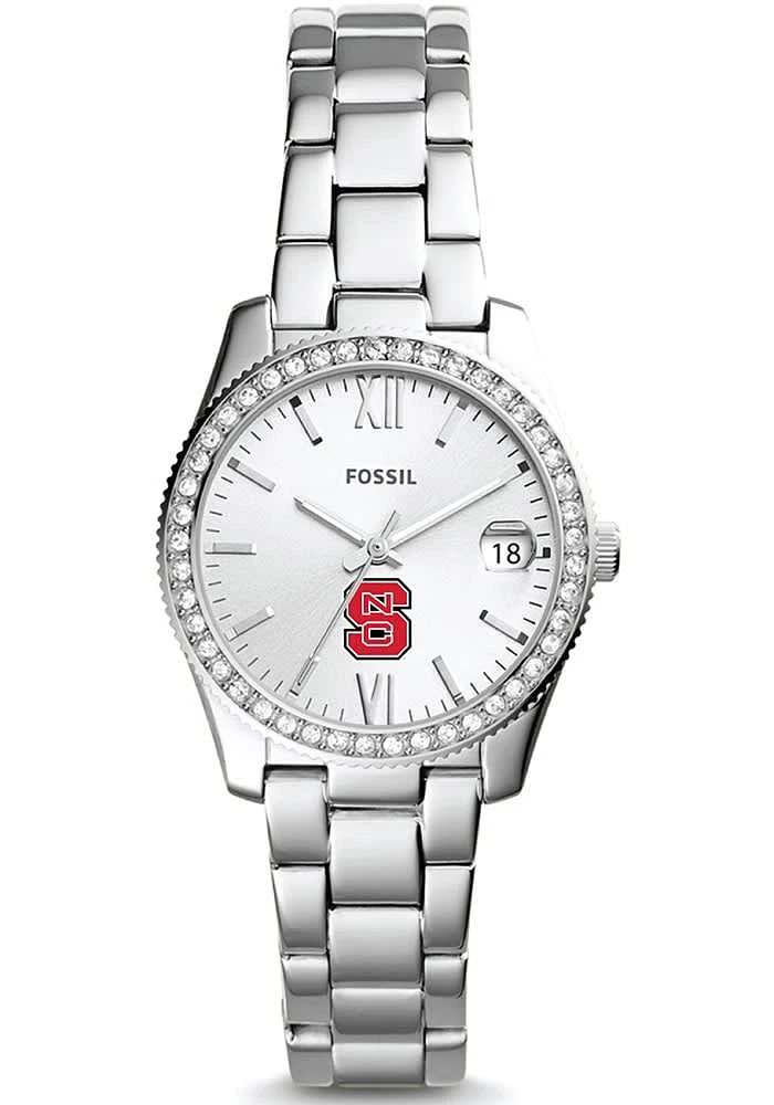 Fossil NC State Wolfpack Scarlette Mini Stainless Steel Womens Watch
