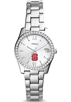 Fossil NC State Wolfpack Scarlette Mini Stainless Steel Womens Watch