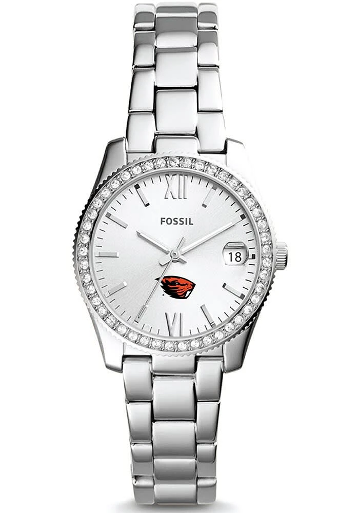 Fossil Oregon State Beavers Scarlette Mini Stainless Steel Womens Watch