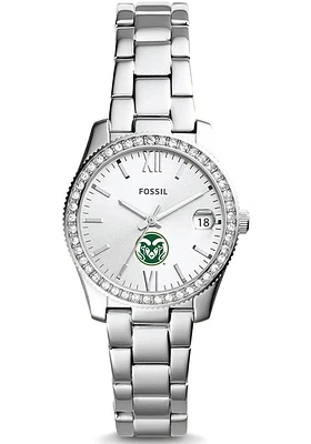 Fossil Colorado State Rams Scarlette Mini Stainless Steel Womens Watch