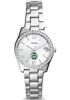 Fossil Colorado State Rams Scarlette Mini Stainless Steel Womens Watch
