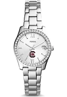 Fossil South Carolina Gamecocks Scarlette Mini Stainless Steel Womens Watch