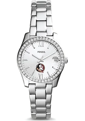 Fossil Florida State Seminoles Scarlette Mini Stainless Steel Womens Watch