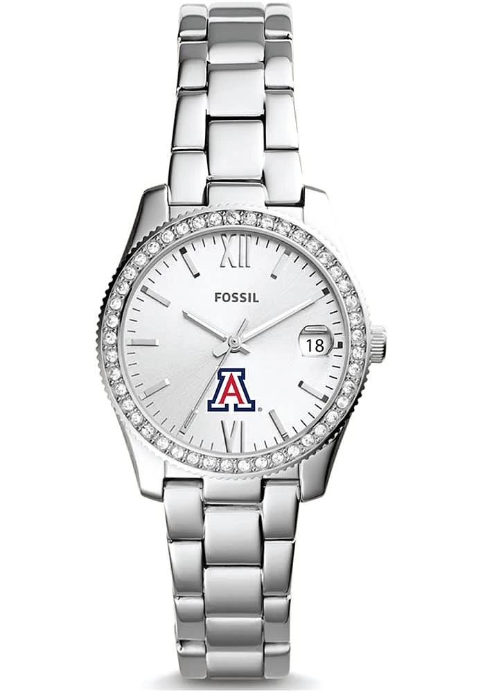 Fossil Arizona Wildcats Scarlette Mini Stainless Steel Womens Watch