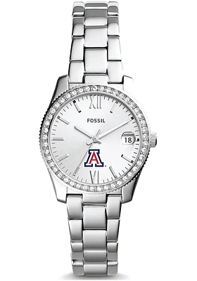 Fossil Arizona Wildcats Scarlette Mini Stainless Steel Womens Watch