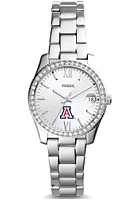 Fossil Arizona Wildcats Scarlette Mini Stainless Steel Womens Watch