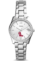 Fossil Ole Miss Rebels Scarlette Mini Stainless Steel Womens Watch