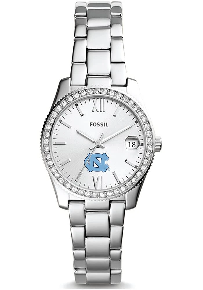 Fossil North Carolina Tar Heels Scarlette Mini Stainless Steel Womens Watch