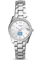 Fossil North Carolina Tar Heels Scarlette Mini Stainless Steel Womens Watch