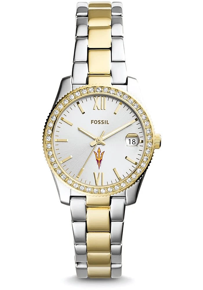 Fossil Arizona State Sun Devils Scarlette Mini Stainless Steel Womens Watch
