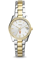 Fossil Arizona State Sun Devils Scarlette Mini Stainless Steel Womens Watch
