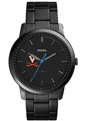 Fossil Virginia Cavaliers Minimalist Slim Stainless Steel Mens Watch