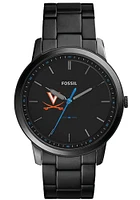 Fossil Virginia Cavaliers Minimalist Slim Stainless Steel Mens Watch