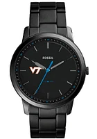 Fossil Virginia Tech Hokies Minimalist Slim Stainless Steel Mens Watch