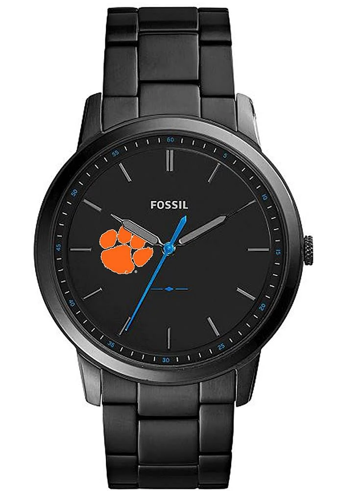 Fossil Clemson Tigers Minimalist Slim Stainless Steel Mens Watch