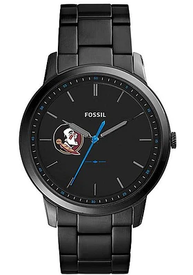 Fossil Florida State Seminoles Minimalist Slim Stainless Steel Mens Watch