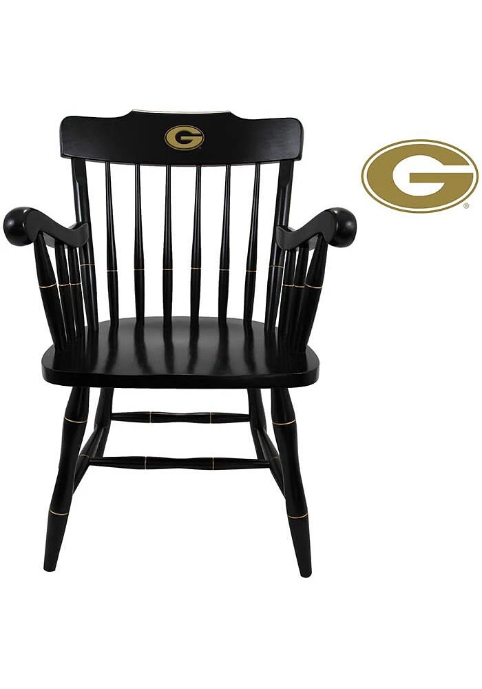 Georgia Bulldogs Office Captain Gold Logo Desk Chair