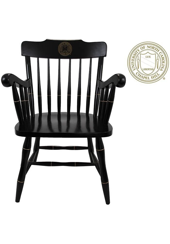North Carolina Tar Heels Office Captain Gold Circle Logo Desk Chair