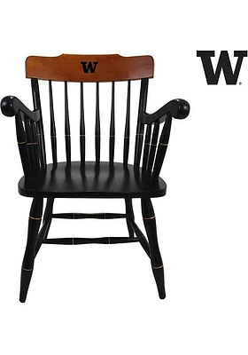 Washington Huskies Office Captain Design Desk Chair - Black