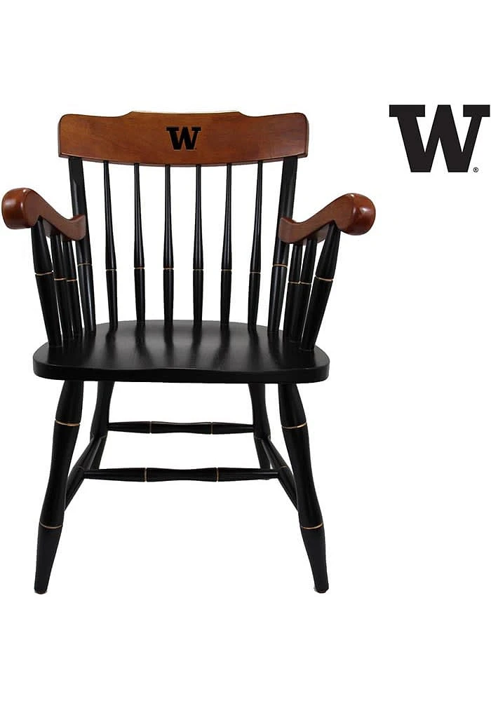 Washington Huskies Office Captain Desk Chair - Brown