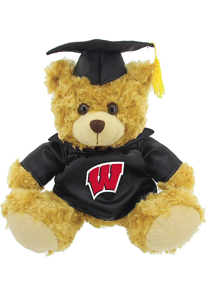 Wisconsin Badgers Jardine Graduation Bear Plush - Black