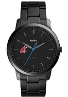 Fossil Washington State Cougars Minimalist Slim Stainless Steel Mens Watch