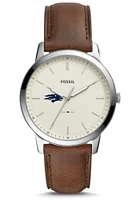 Fossil Nevada Wolf Pack Minimalist Leather Mens Watch