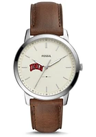 Fossil UNLV Runnin Rebels Minimalist Leather Mens Watch