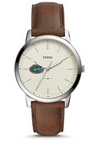 Fossil Florida Gators Minimalist Leather Mens Watch