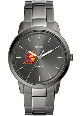 Fossil USC Trojans Minimalist Stainless Steel Mens Watch