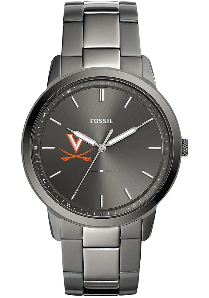 Fossil Virginia Cavaliers Minimalist Stainless Steel Mens Watch