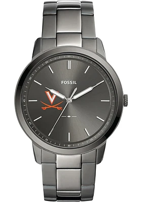 Fossil Virginia Cavaliers Minimalist Stainless Steel Mens Watch