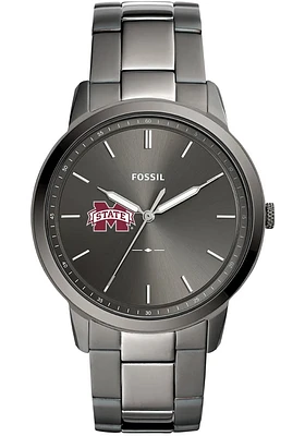 Fossil Mississippi State Bulldogs Minimalist Stainless Steel Mens Watch