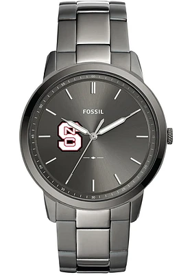 Fossil NC State Wolfpack Minimalist Stainless Steel Mens Watch