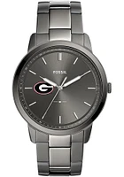 Fossil Georgia Bulldogs Minimalist Stainless Steel Mens Watch