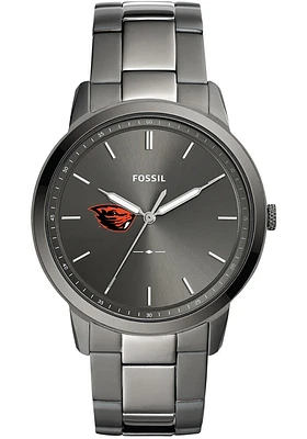 Fossil Oregon State Beavers Minimalist Stainless Steel Mens Watch